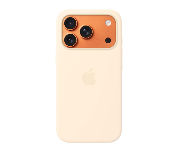 APPLE Silikonowe etui do iPhone 17 Pro MagSafe waniliowe - 1505891 - zdjęcie